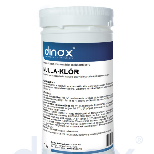 Klór semlegesítő granulátum, 1 kg Klór semlegesítő granulátum, 1 kg